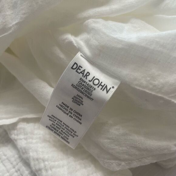 NWT Dear John Denim Hope Gauze White Dress Size Small New - Picture 6 of 8